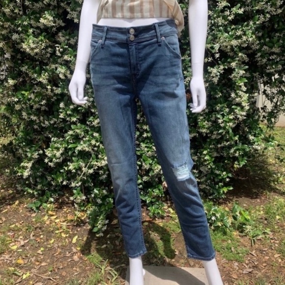 NWT Hudson Collin Ankle Skinny Flap Pocket Distressed Jeans - Picture 2 of 15